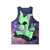 Unisex space-themed tank top with galaxy design and alien dog - Back