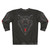 Savage black wolf with red eyes graphic design on sweatshirt - Back
