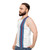 Classic racing stripe unisex tank top - men side