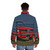 Mustang-inspired puffer jacket in vibrant red color - men back