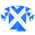 Vintage Scottish flag 'The Saltire' printed on a cozy sweatshirt