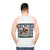 Retro BBC test card graphic unisex tank top - men back