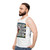 Retro BBC test card graphic unisex tank top - men side