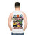 Bright and Colorful Chibi Unisex Tank Top - men back