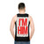 Block Grunge Unisex Tank Top - men back