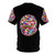 Stylish one globe t-shirt with world map and unity design - Back