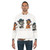 Blues sweatshirt featuring a cartoon malamute musician - men