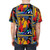 Stylish t-shirt featuring the letter "M" in a boney design, inspired by the popular music group Boney M. - men back