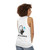 Unisex nuclear science tank top with Cherenkov effect design - women back
