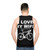 Unisex tank top with "I Love My Wife" design for cycling enthusiasts - men back