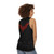 Unisex graphic tank top for Halloween costume or superhero cosplay - women back