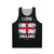 Unisex tank top with England flag design