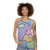Patchwork unisex tank top with star and floral patterns - women