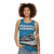 Unisex dinosaur tank top with "Terrible Lizards" graphic - women