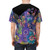 Ukulele with floral and botanical design on a t-shirt for music lovers - men back