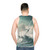 Cimoliopterus unisex tank top with paleoart illustration of prehistoric pterosaur - men back