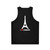 Unisex 'I Heart London Eiffel Tower' Graphic Tank Top - Back