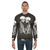 Lovers Tarot Gothic Sweatshirt with couple, skull and rose imagery - men
