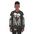 Lovers Tarot Gothic Sweatshirt with couple, skull and rose imagery - women