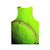 Unisex tank top in tennis ball yellow color - Back
