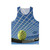 Unisex tennis ball print tank top
