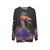 Colorful abstract duck graphic design sweatshirt - hanging