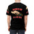 Urban rap black and red graphic t-shirt - men back