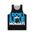 Unisex "I Don't Like Mondays" protest song tank top