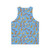 Cute chub gecko pattern unisex tank top - Back