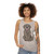 Newfoundland dog wearing a beige tank top - women