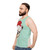 Christmas llama unisex tank top - men side