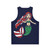 Christmas mermaid unisex tank top - Back