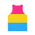 Pansexual Pride Unisex Tank Top - Back