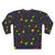 Neon 90s retro sweatshirt with glow-in-the-dark patterns - Back