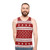 Christmas sweater tank top with board game and dice design - men