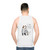 Unisex "I Am Good Kitty" cat graphic tank top - men back