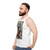 Regal black man unisex retro tank top - men side