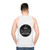 Retro unisex black history tank top with vintage Pan Am Airways logo - men back