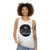 Retro unisex black history tank top with vintage Pan Am Airways logo - women