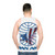 Vintage Retro Aviation Travel Unisex Casual Tank Top - men back