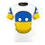 T-shirt featuring a creative Ukraine country flag inspired graphic