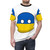 T-shirt featuring a creative Ukraine country flag inspired graphic - men front