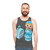 Unisex tank top featuring a retro Pan Am airline uniform design - men