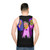 Conan O'Brien inspired abstract portrait tank top - men back