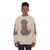 Beige sweatshirt with cartoon newfoundland dog design - women