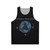 Pan Am 7 Unisex Tank Top with Airplane and Travel Motifs