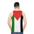 Palestinian flag horizontal unisex tank top - men back