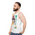 Unisex graphic tank top with WPAP art design - men side