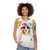 Unisex graphic tank top with WPAP art design - women