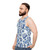 Chinese porcelain inspired unisex tank top - men side